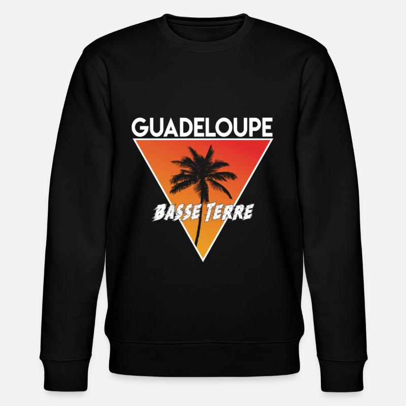 Guadeloupe avec capitale - Sweat bio CHANGER Stanley/Stella Unisexe - noir