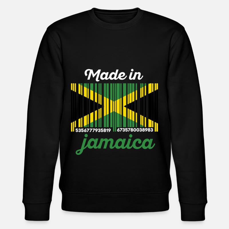 Drapeau Jamaïque code à barres - Sweat bio CHANGER Stanley/Stella Unisexe - noir