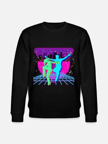 80s party - Stanley/Stella CHANGER Unisex Organic Sweatshirt - black