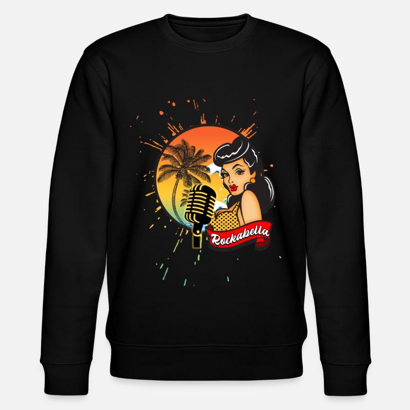 Rockabilly and Rockabella - Stanley/Stella Unisex Bio-Sweatshirt CHANGER  - Schwarz