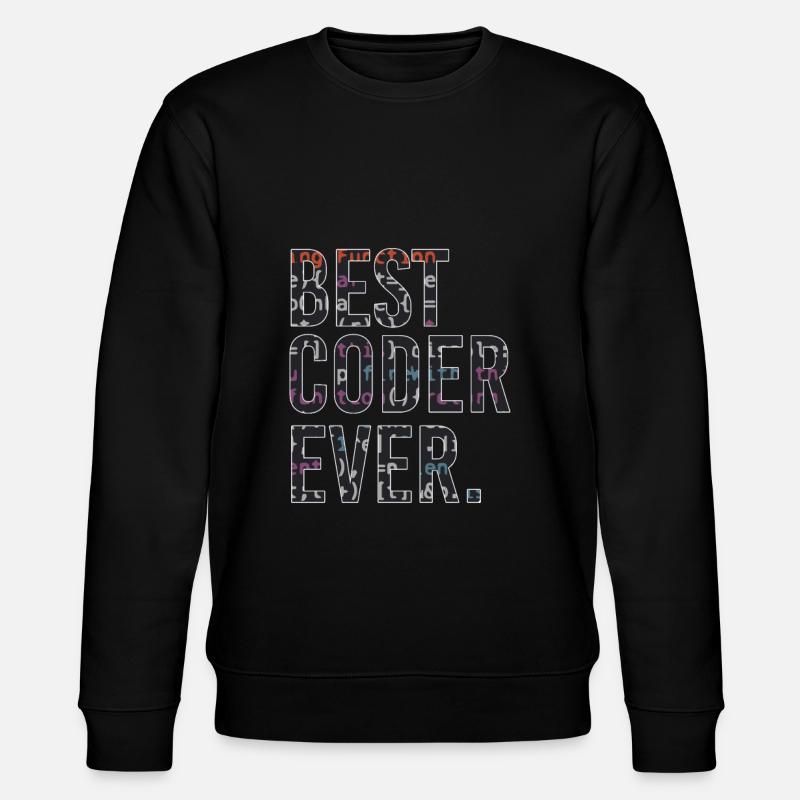 Best programmer code coder - Stanley/Stella CHANGER Unisex Organic Sweatshirt - black