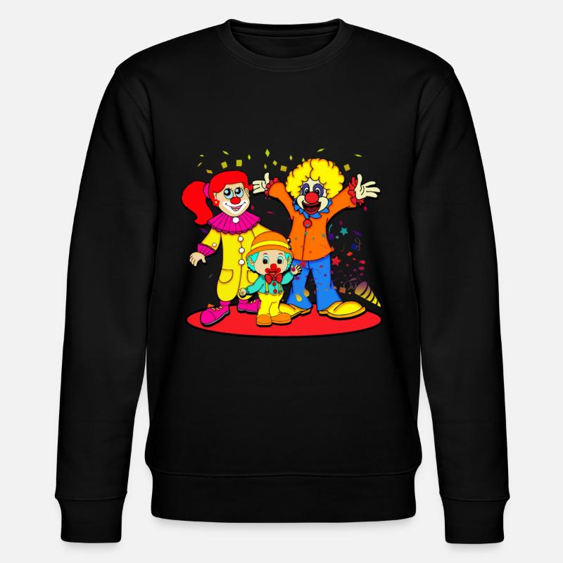 Karneval Clown - Stanley/Stella Unisex Bio-Sweatshirt CHANGER  - Schwarz