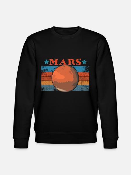 Vintage Retro Occupy Mars Space Astronaut Cadeau - Stanley/Stella Uniseks bio-sweatshirt CHANGER  - zwart