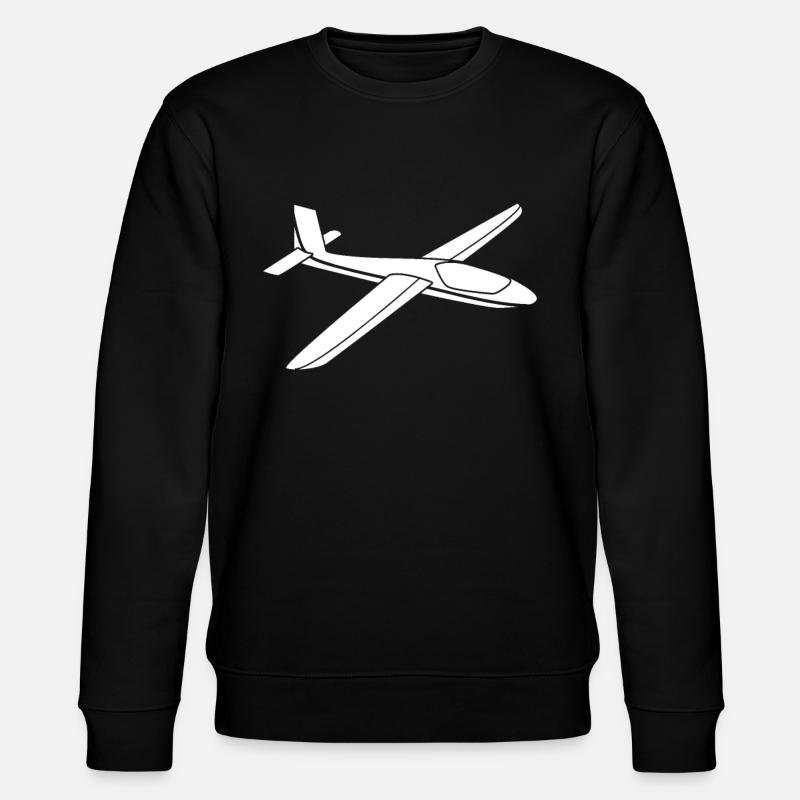 Segelflieger - Stanley/Stella Unisex Bio-Sweatshirt CHANGER  - Schwarz