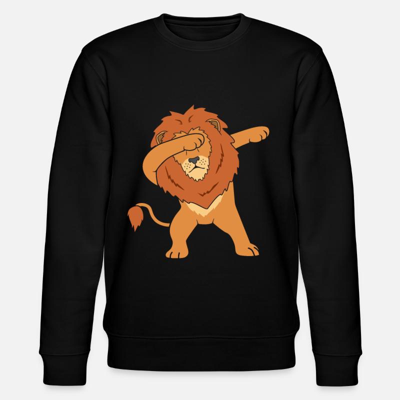 Lion Dab - Stanley/Stella CHANGER Unisex Organic Sweatshirt - black