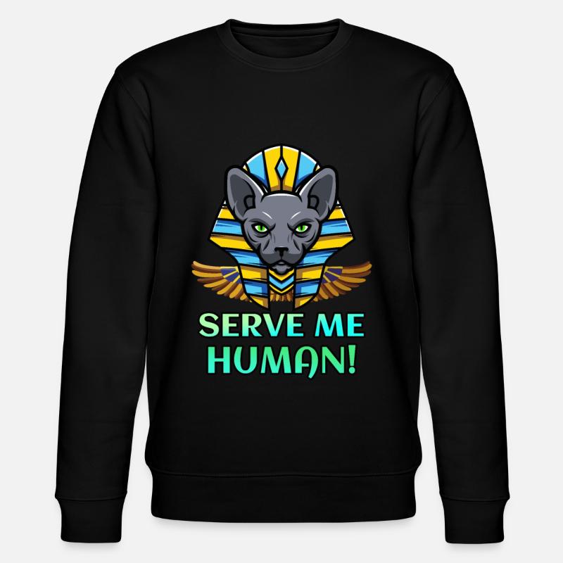 Chat Sphynx Pharaon chat égyptien - Sweat bio CHANGER Stanley/Stella Unisexe - noir