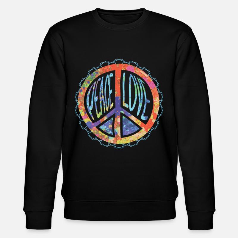 Harmonie de signe de paix - Sweat bio CHANGER Stanley/Stella Unisexe - noir