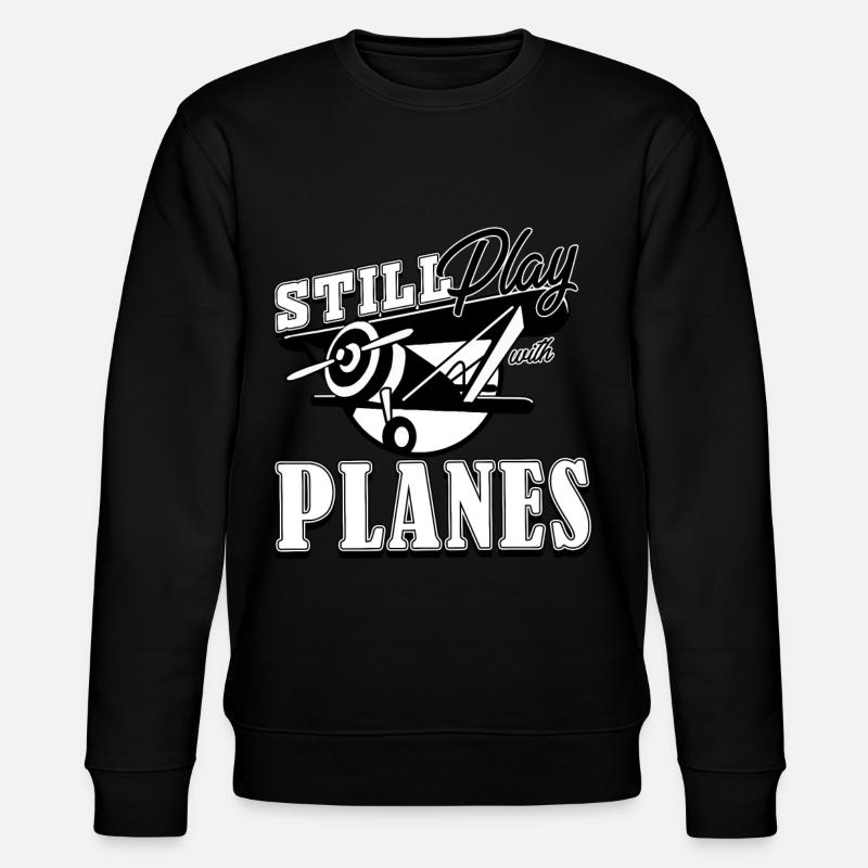 Modellflugzeug - Stanley/Stella Unisex Bio-Sweatshirt CHANGER  - Schwarz