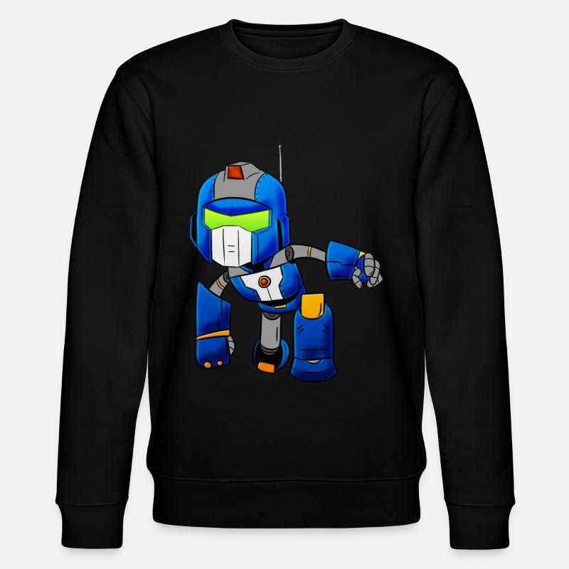 Robot - Stanley/Stella Unisex Bio-Sweatshirt CHANGER  - Schwarz