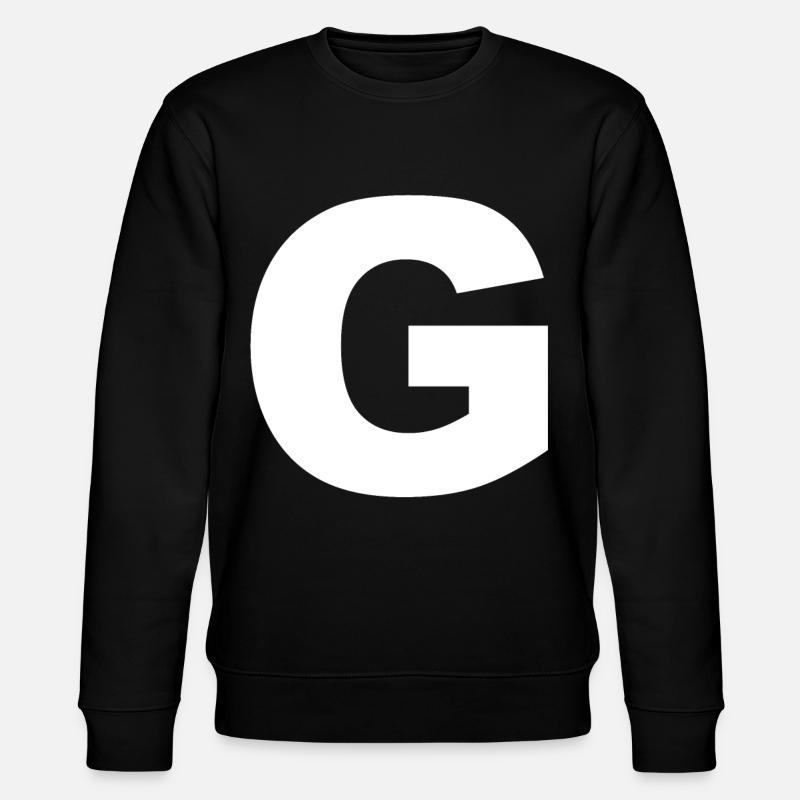 Initial letter G - Stanley/Stella CHANGER Unisex Organic Sweatshirt - black