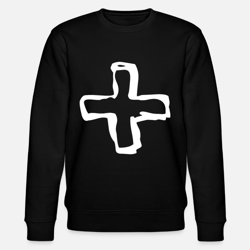 Plus Math Hyphen - Stanley/Stella CHANGER Unisex Organic Sweatshirt - black