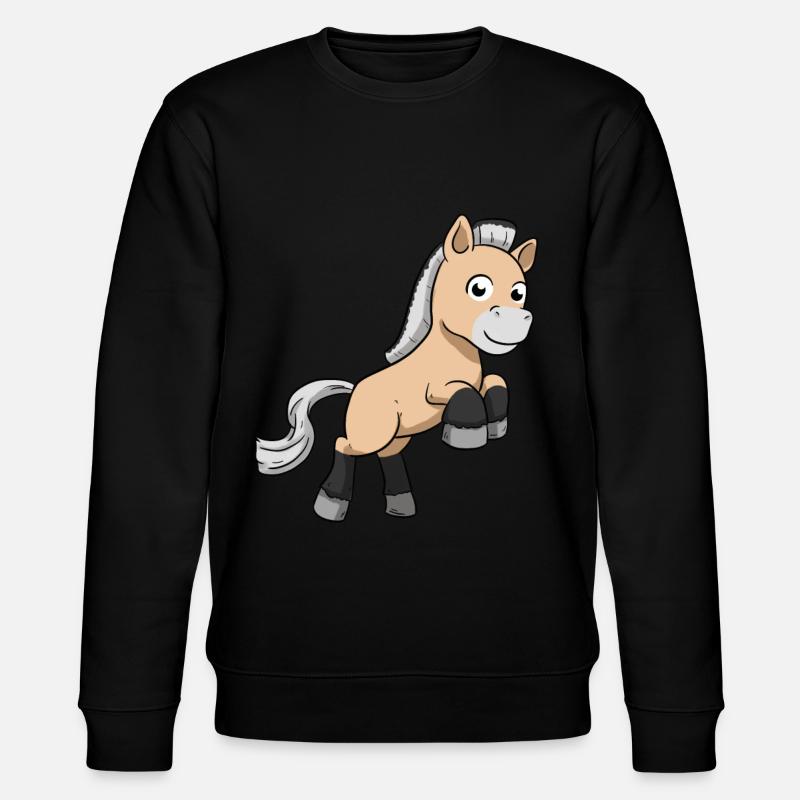 Fjord Horse - Stanley/Stella Unisex Bio-Sweatshirt CHANGER  - Schwarz