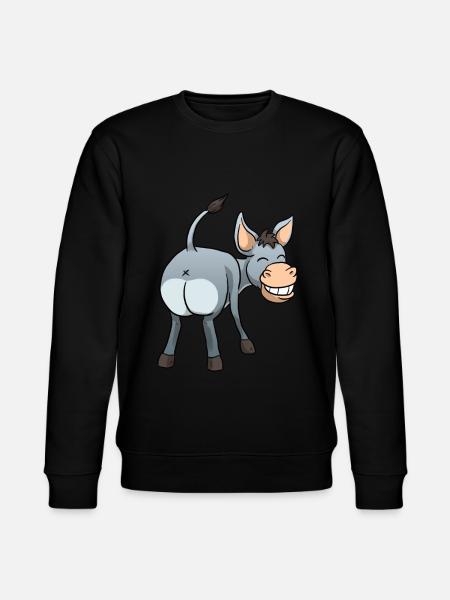 Funny donkey - Stanley/Stella CHANGER Unisex Organic Sweatshirt - black