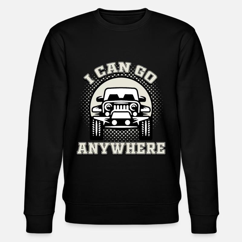 Hubraum Geländewagen - Stanley/Stella Unisex Bio-Sweatshirt CHANGER  - Schwarz