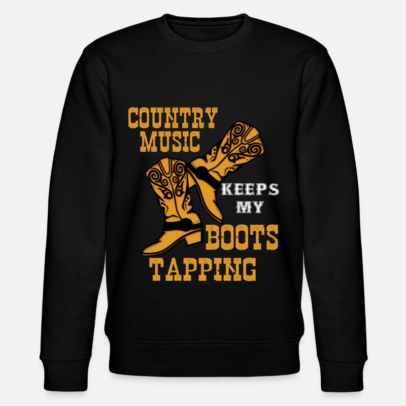 Line dancing, line dancing boots - Stanley/Stella CHANGER Unisex Organic Sweatshirt - black