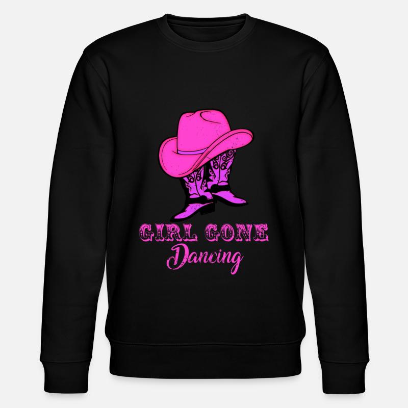 Linedance, Line dancing Boots - Stanley/Stella Unisex Bio-Sweatshirt CHANGER  - Schwarz