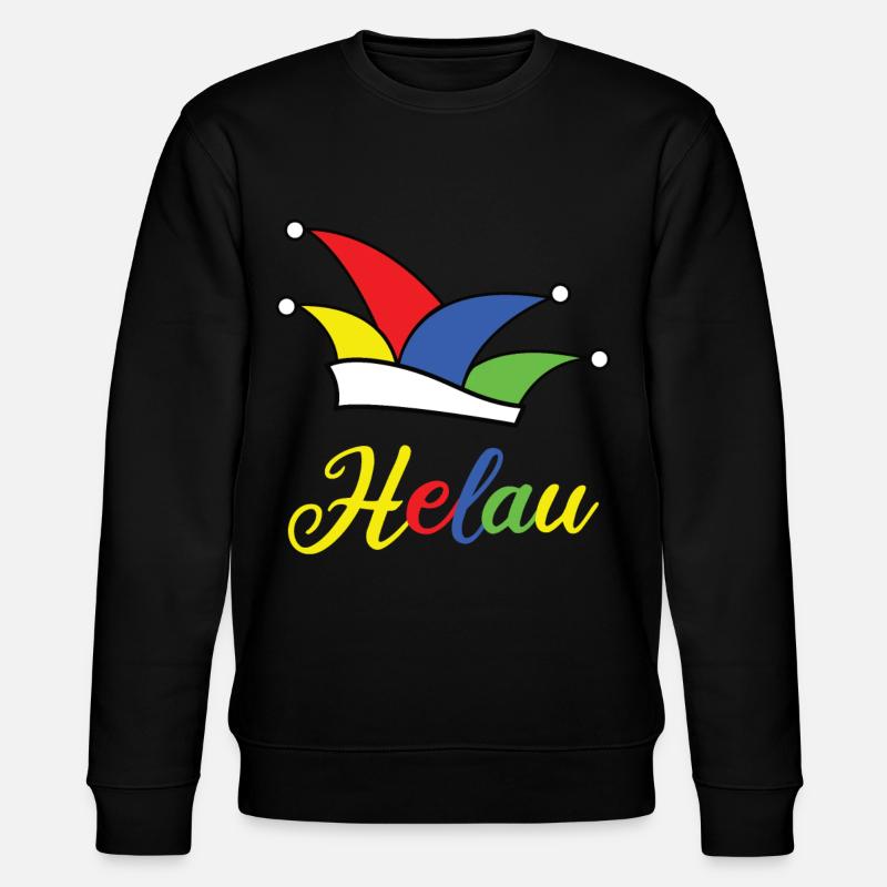 Karneval Helau - Stanley/Stella Unisex Bio-Sweatshirt CHANGER  - Schwarz