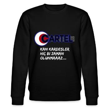 CARTEL BIR NUMARA 1995 KANKARDESLER TÜRKIYE - Stanley/Stella Unisex Bio-Sweatshirt CHANGER  - Schwarz - Vorne - Nik (191cm) & Marisol (170cm)