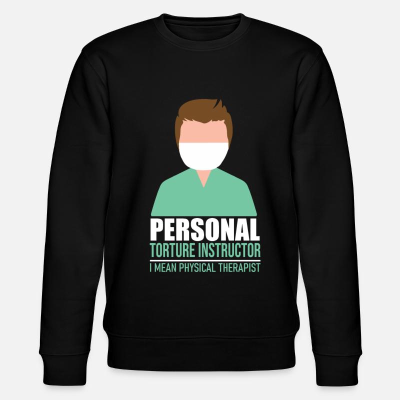 Physiotherapeutin Physiotherapie Git Idee - Stanley/Stella Unisex Bio-Sweatshirt CHANGER  - Schwarz