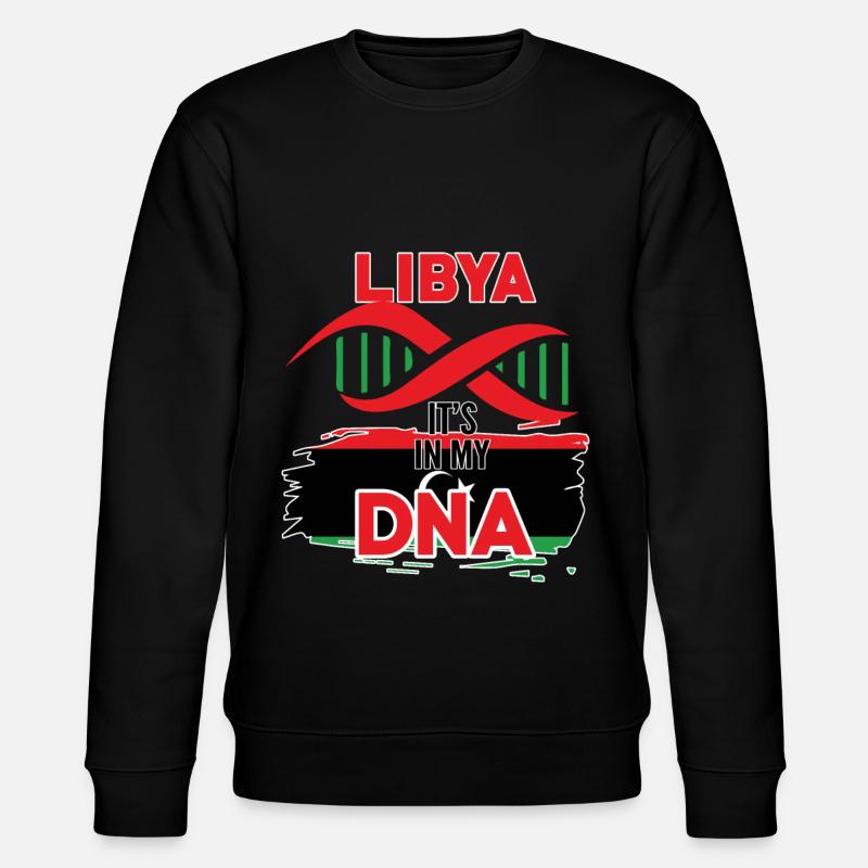 libyen ist in meiner DNA - Stanley/Stella Unisex Bio-Sweatshirt CHANGER  - Schwarz