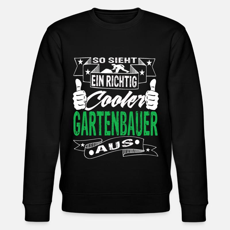 Garten Gartenbauer Landschaftsbau Gartenarbeit - Stanley/Stella Unisex Bio-Sweatshirt CHANGER  - Schwarz
