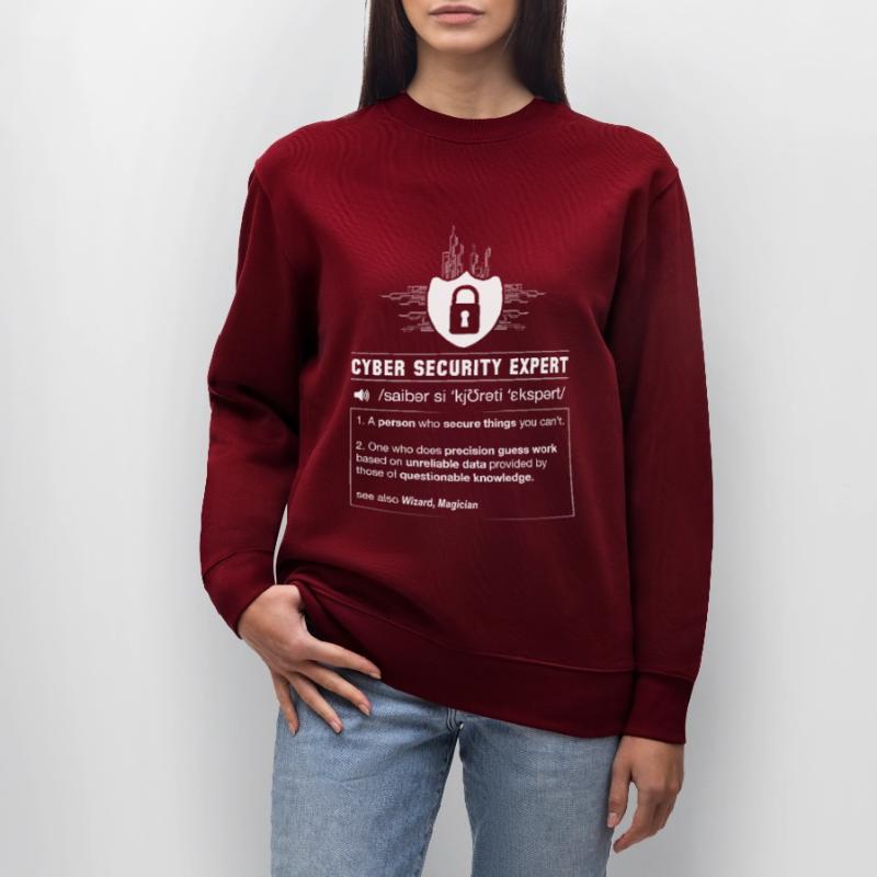 Cyber Security Definition Programmierer IT Nerd Stanley/Stella Unisex Bio-Sweatshirt CHANGER 