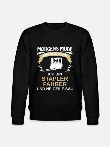 Gabelstaplerfahrer Gabelstapler Staplerfahrer - Stanley/Stella Unisex Bio-Sweatshirt CHANGER  - Schwarz