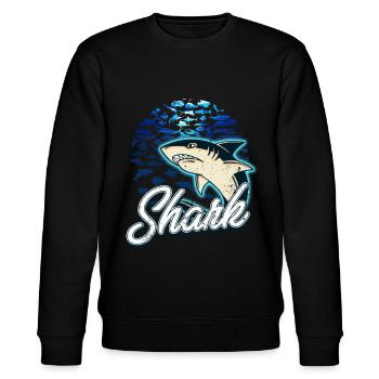 Hai - Stanley/Stella Unisex Bio-Sweatshirt CHANGER  - Schwarz - Vorne - Nik (191cm) & Marisol (170cm)