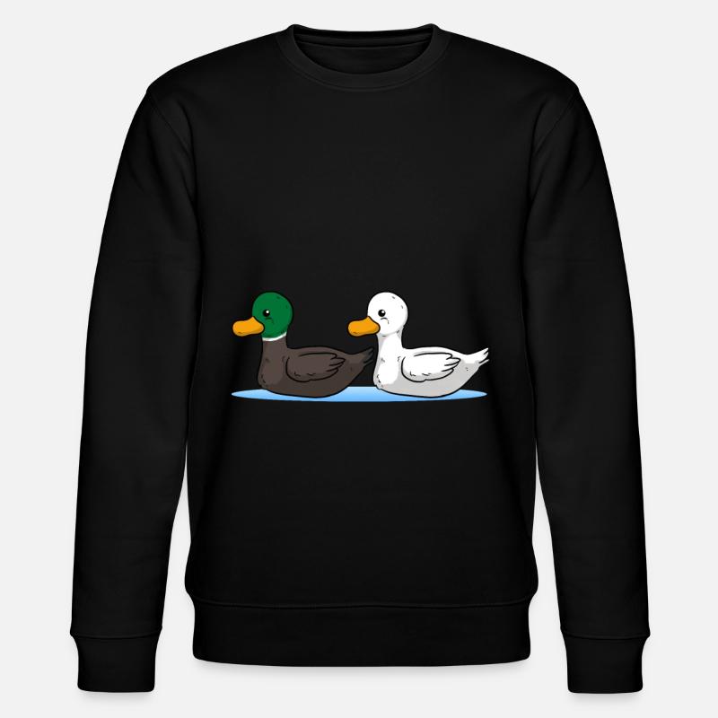 Enten - Stanley/Stella Unisex Bio-Sweatshirt CHANGER  - Schwarz