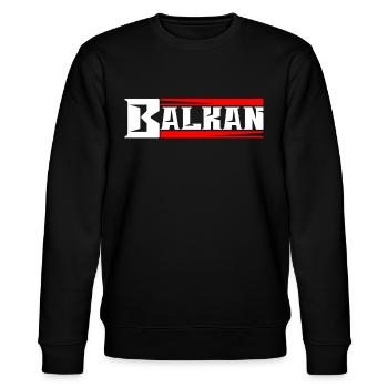 Cadeau Balkans Yougoslavie - Sweat bio CHANGER Stanley/Stella Unisexe - noir - Devant - Nik (191cm) & Marisol (170cm)