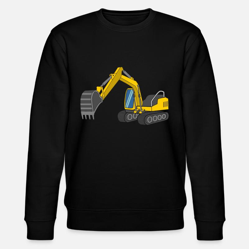 Excavator - Stanley/Stella CHANGER Unisex Organic Sweatshirt - black