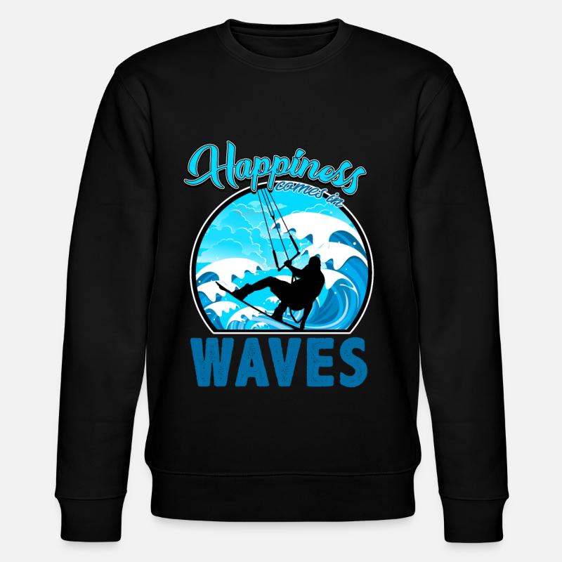 Kitesurf, kitesurf - Sweat bio CHANGER Stanley/Stella Unisexe - noir