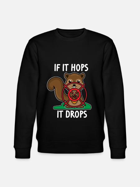 Squirrel Hunter Squirrel Rodent Jokes - Stanley/Stella CHANGER Unisex Organic Sweatshirt - black