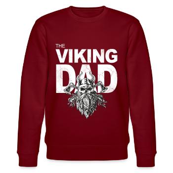 Le papa viking papa viking avec une barbe - Sweat bio CHANGER Stanley/Stella Unisexe - bordeaux - Devant - Nik (191cm) & Marisol (170cm)
