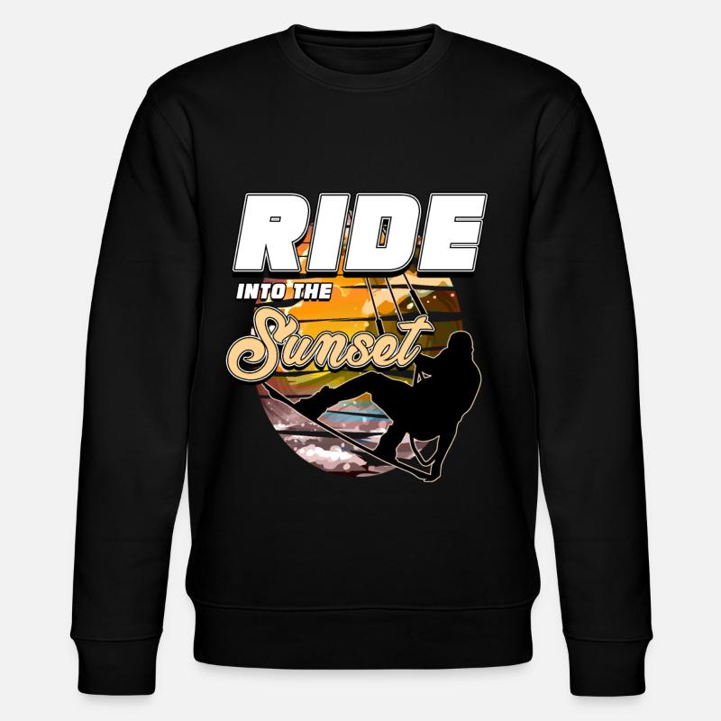 Kitesurfing, Kiteboarding - Stanley/Stella Unisex Bio-Sweatshirt CHANGER  - Schwarz