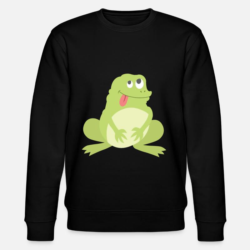 Frosch - Stanley/Stella Unisex Bio-Sweatshirt CHANGER  - Schwarz