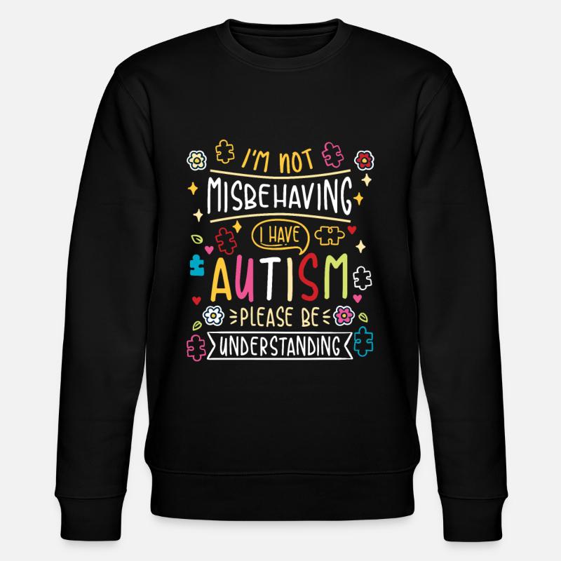 Autismus Autism - Stanley/Stella CHANGER Unisex Organic Sweatshirt - black