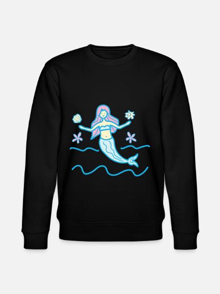 Mermaid - Stanley/Stella CHANGER Unisex Organic Sweatshirt - black