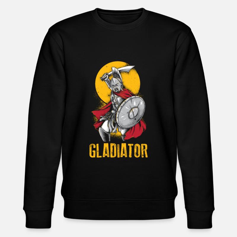 Spartaner Krieger Gladiator Kampf Warrior Geschenk - Stanley/Stella Unisex Bio-Sweatshirt CHANGER  - Schwarz