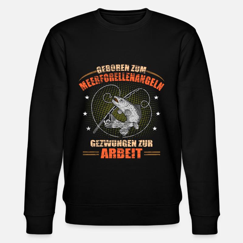 Meerforellen Angeln - Stanley/Stella Unisex Bio-Sweatshirt CHANGER - Schwarz