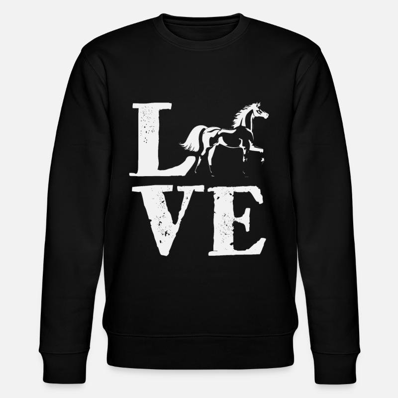 AMOUR Équitation - Sweat bio CHANGER Stanley/Stella Unisexe - noir