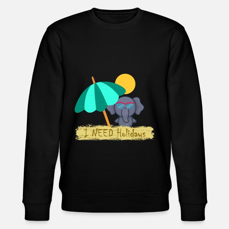 Éléphant - Sweat bio CHANGER Stanley/Stella Unisexe - noir