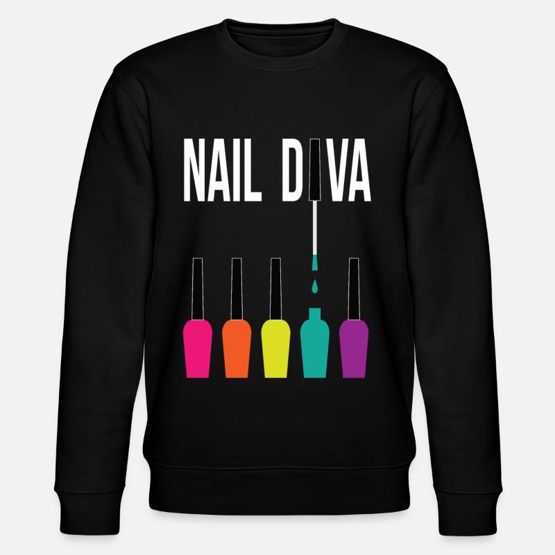Nageldesign Zubehör - Stanley/Stella Unisex Bio-Sweatshirt CHANGER  - Schwarz