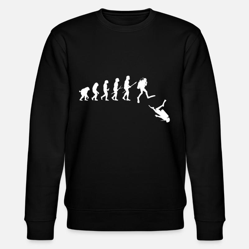 Diver evolution - Stanley/Stella CHANGER Unisex Organic Sweatshirt - black