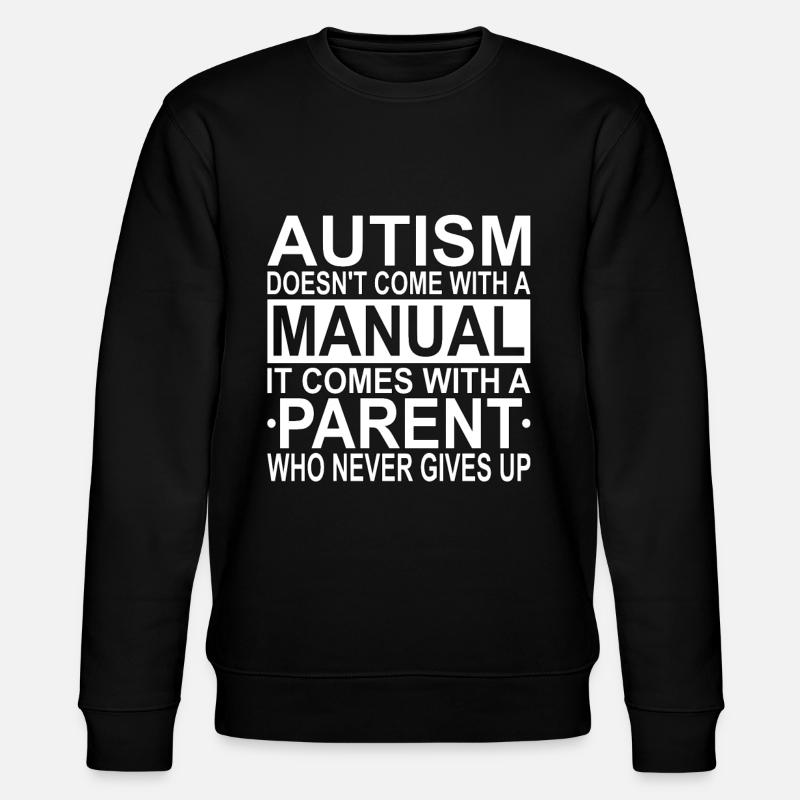 Autist, Autismus - Stanley/Stella Unisex Bio-Sweatshirt CHANGER  - Schwarz