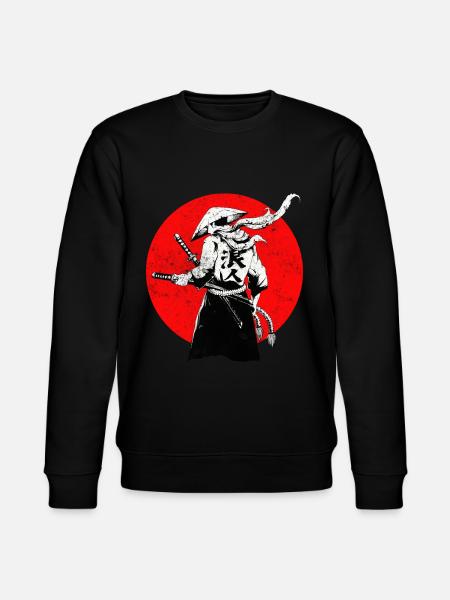 Samurai japanischer Krieger - Stanley/Stella Unisex Bio-Sweatshirt CHANGER  - Schwarz