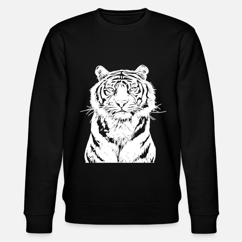 Tigre blanc - Sweat bio CHANGER Stanley/Stella Unisexe - noir