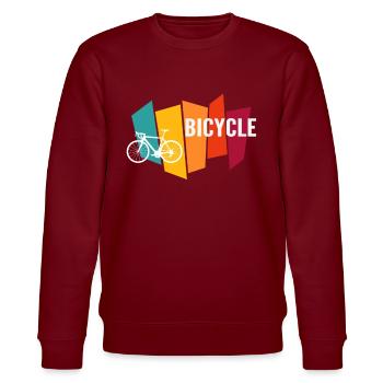 Bicycle - Stanley/Stella Unisex Bio-Sweatshirt CHANGER  - Burgunderrot - Vorne - Nik (191cm) & Marisol (170cm)
