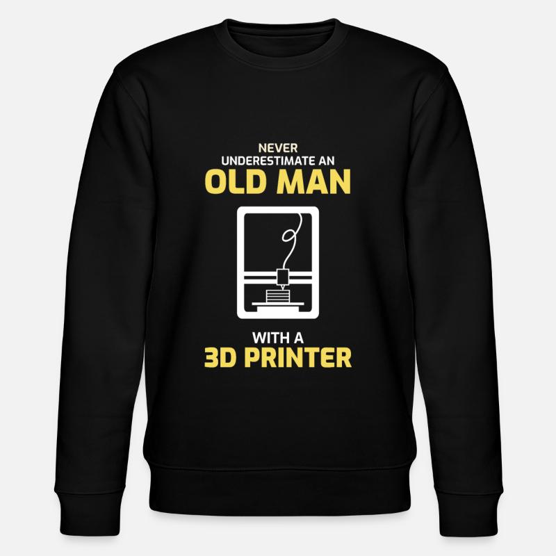 3d Printing - Stanley/Stella CHANGER Unisex Organic Sweatshirt - black