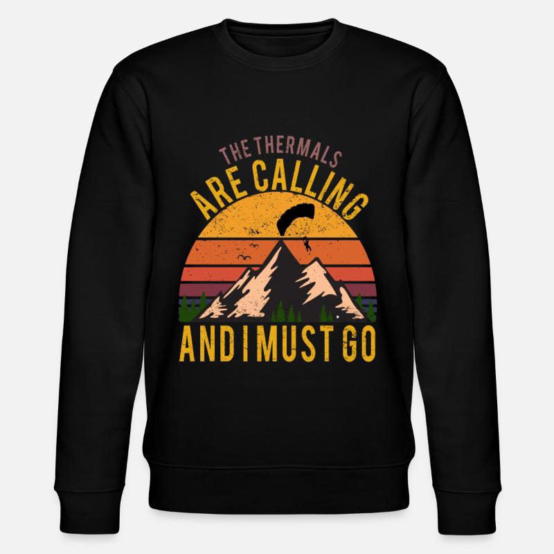 Paraglider Paragliding Paragliding - Stanley/Stella CHANGER Unisex Organic Sweatshirt - black